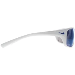 Nike Sport^Sunglasses Adrenaline MI EV1134 144 White Blue Mirrored
