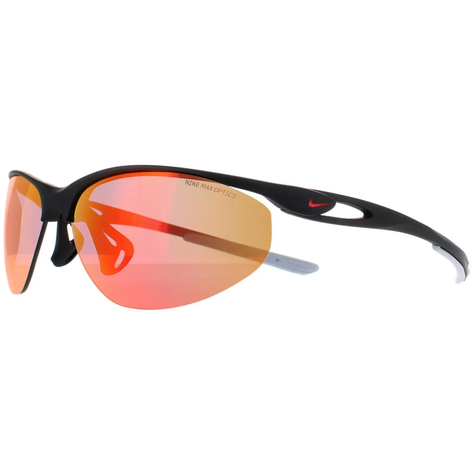 Nike Sport^Sunglasses Aerial M DZ7354 011 Black Red Mirror