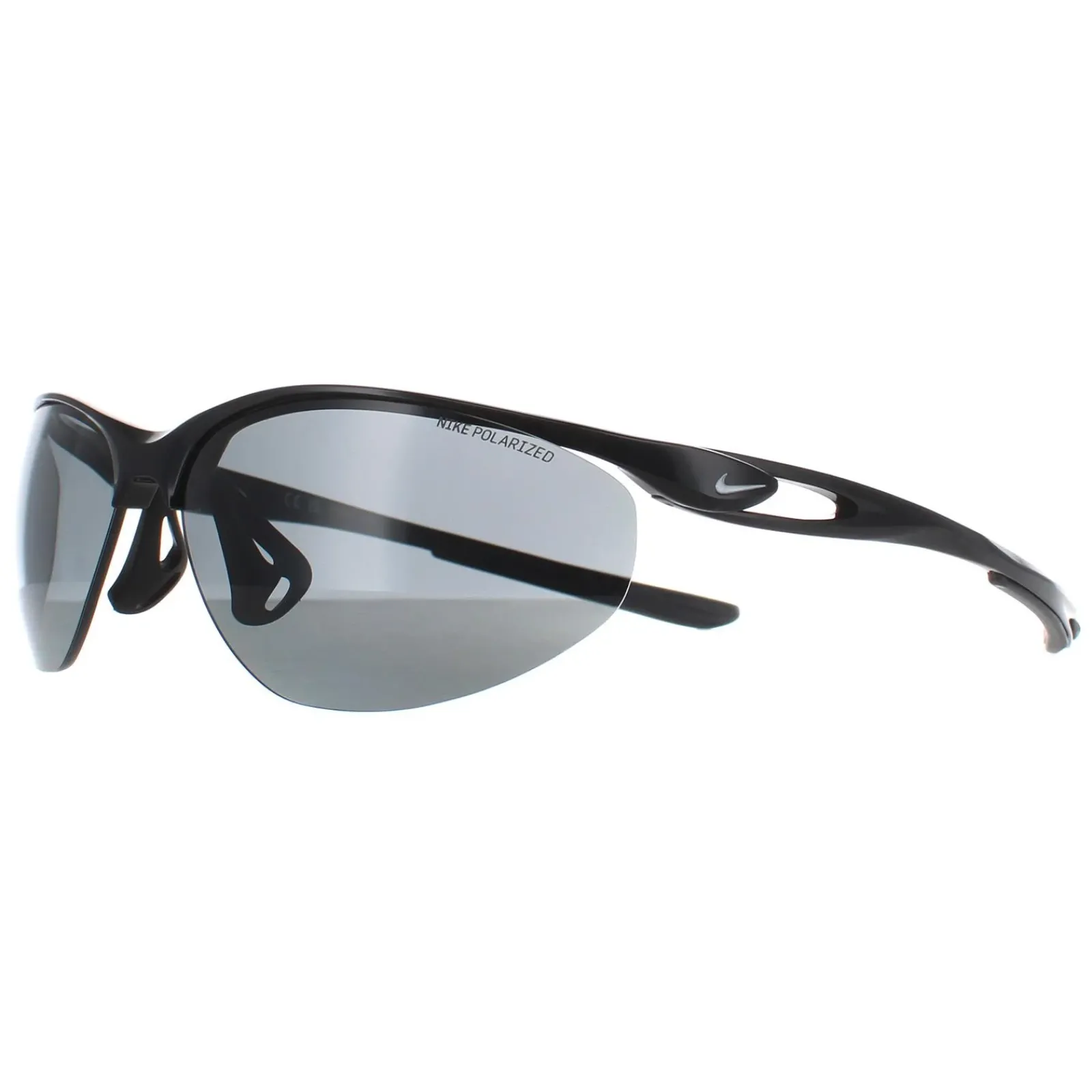 Nike Sport^Sunglasses Aerial P DZ7355 010 Black Grey Polarized