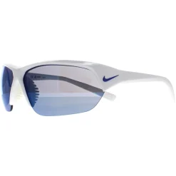 Nike Sport^Sunglasses Skylon Ace FQ4683 104 White Blue Mirrored