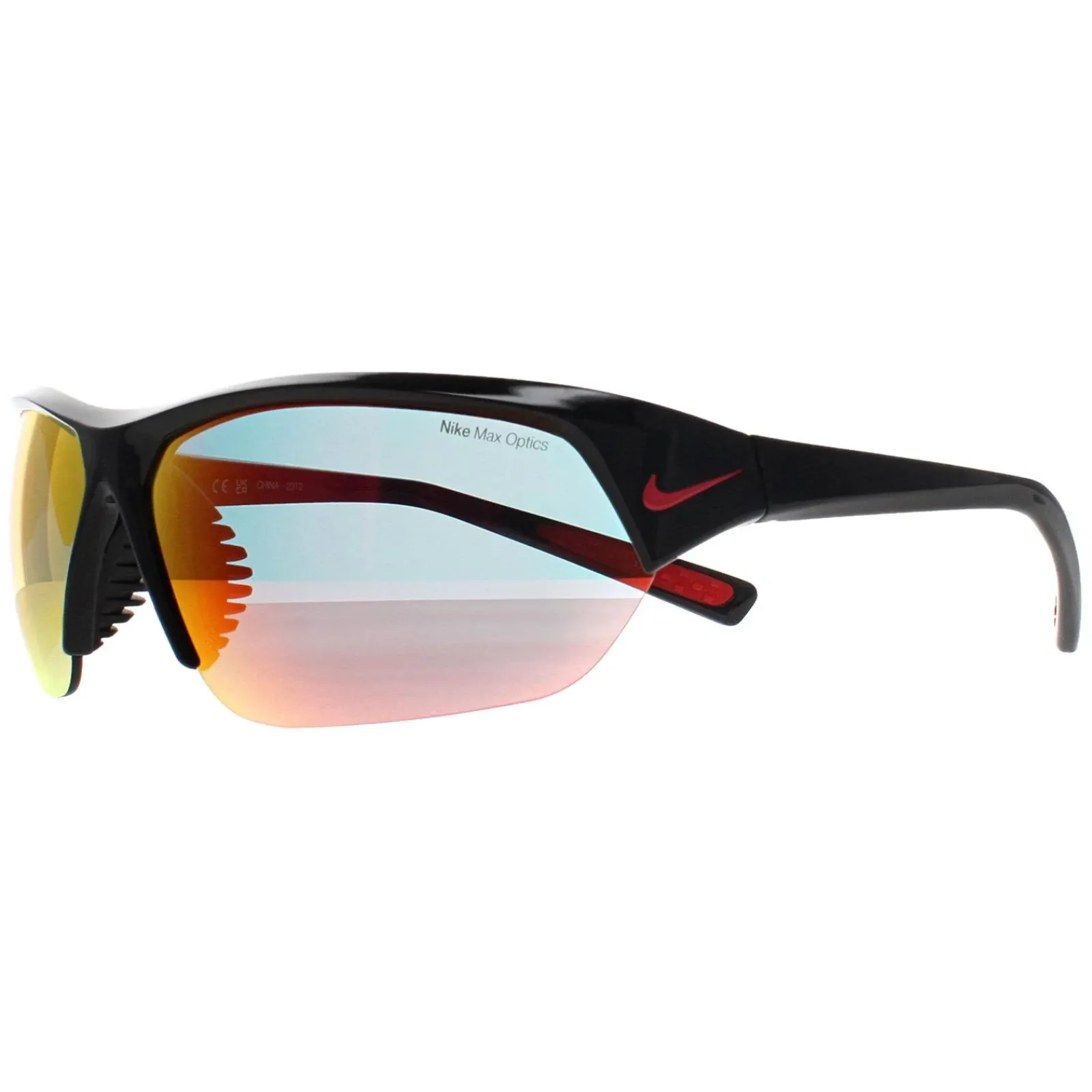 Nike Sport^Sunglasses Skylon Ace FQ4684 010 Black Red Mirrored