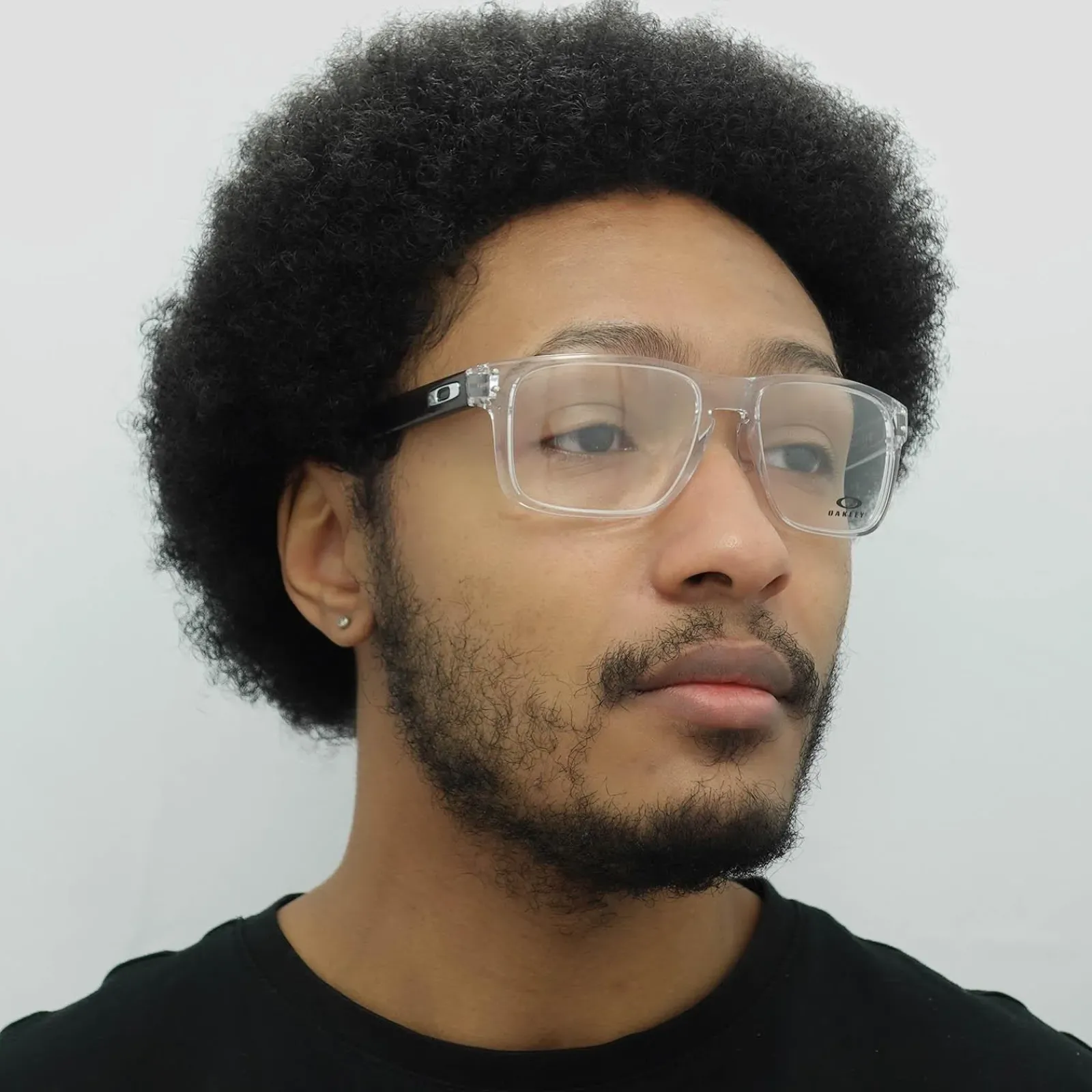 Oakley Square|Oakley^Glasses Frames OX8156 Holbrook 8156-03 Polished Clear Men