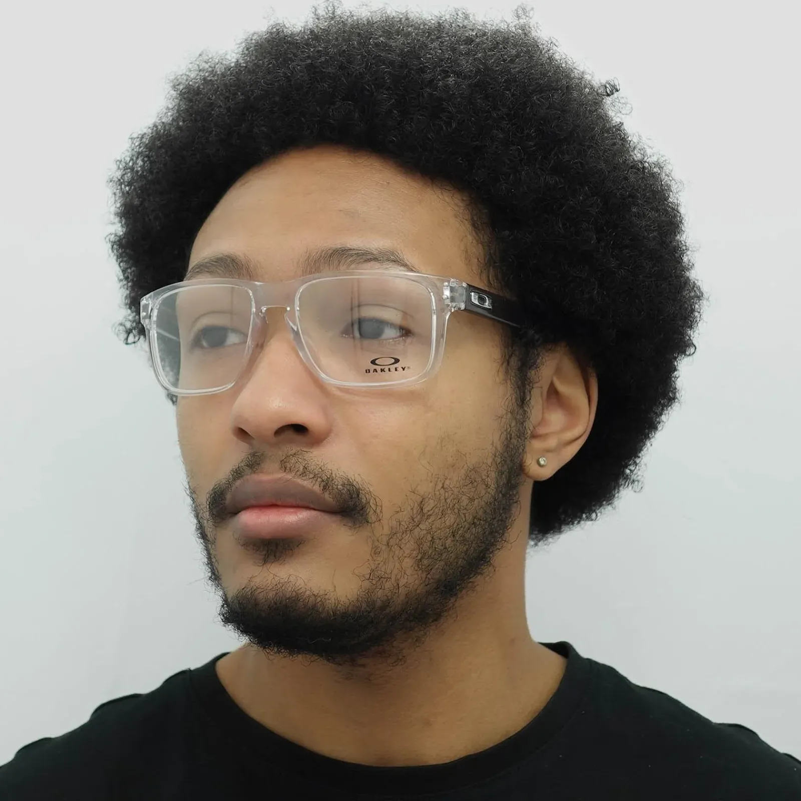 Oakley Square|Oakley^Glasses Frames OX8156 Holbrook 8156-03 Polished Clear Men