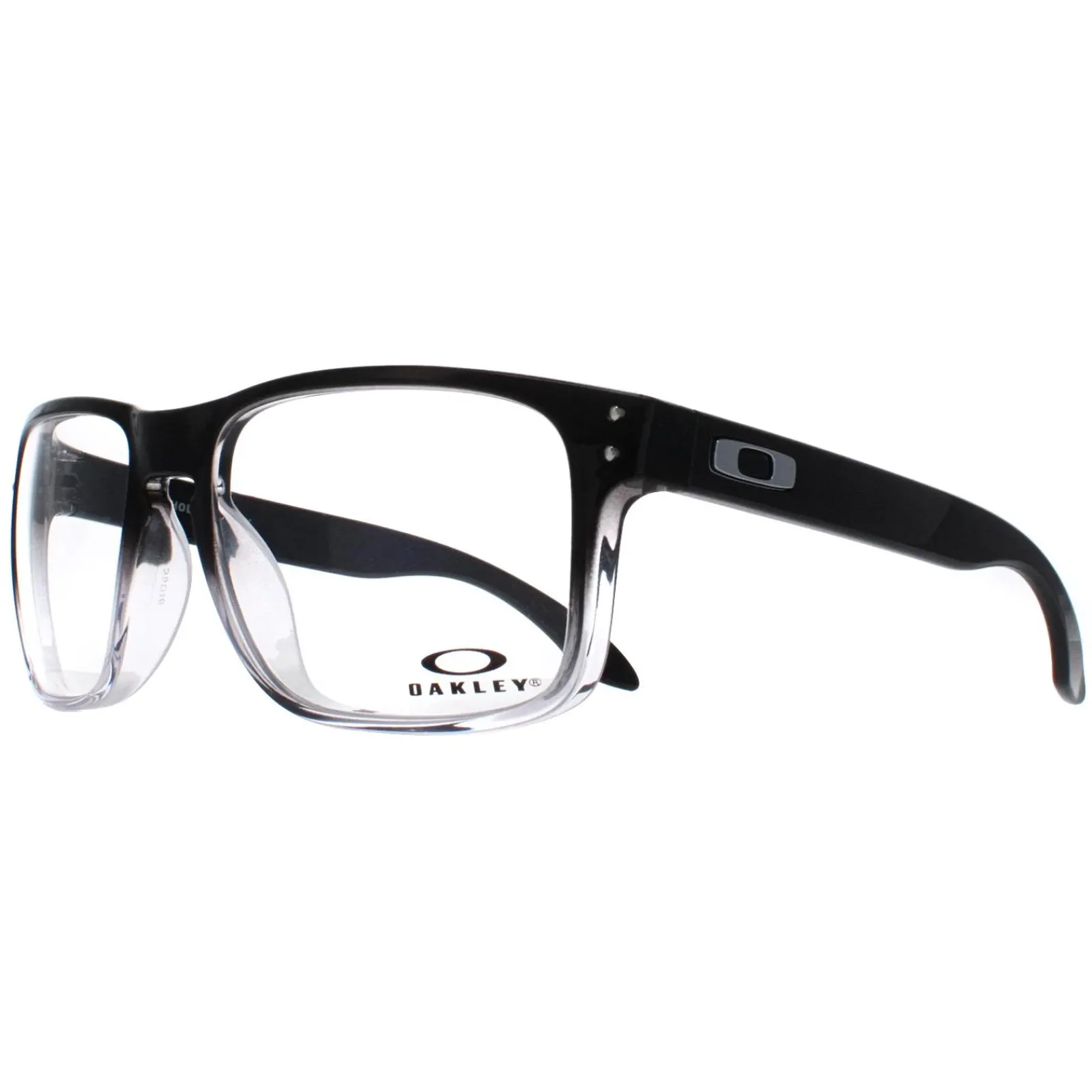 Oakley Square|Oakley^Glasses Frames OX8156 Holbrook 8156-06 Polished Black Clear Fad