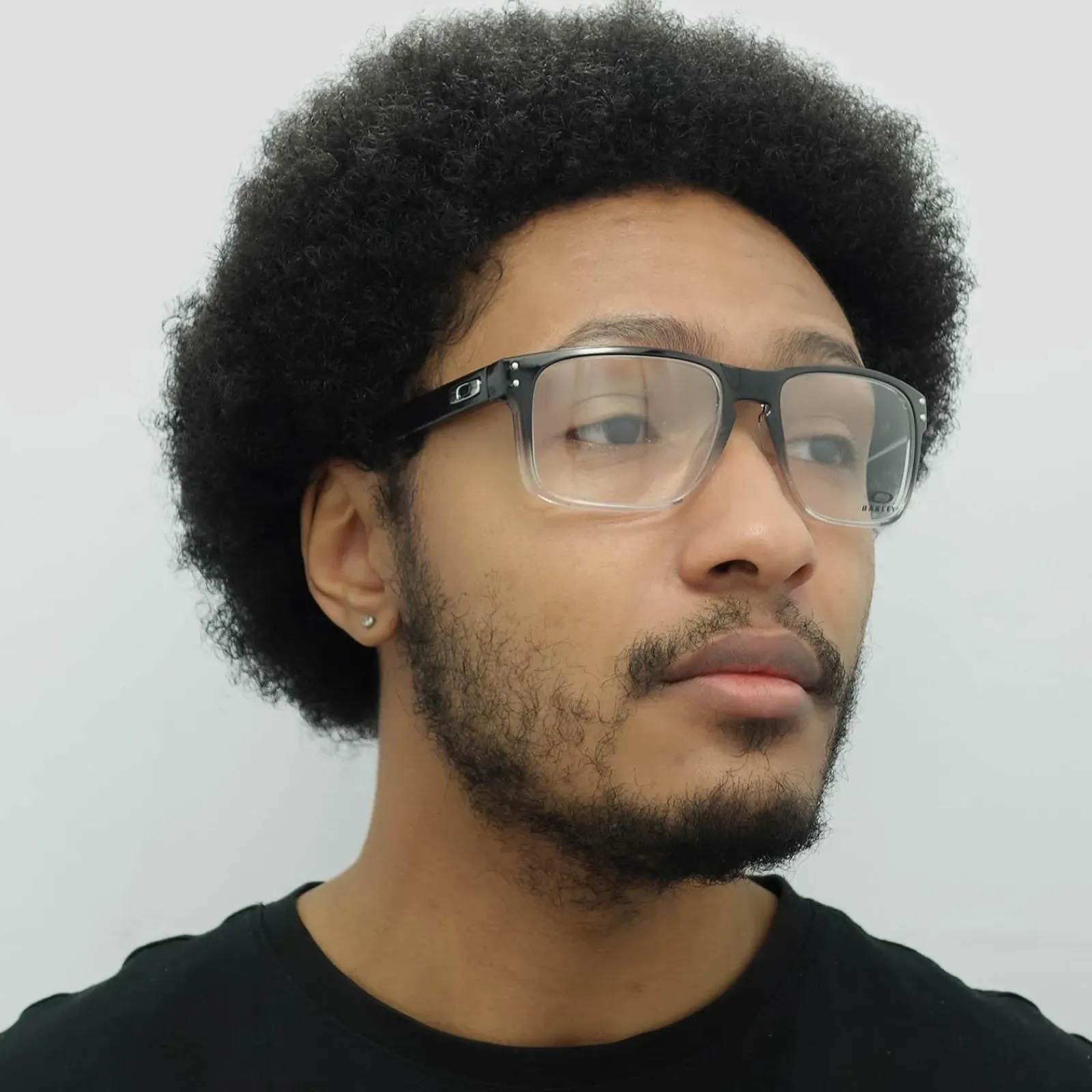 Oakley Square|Oakley^Glasses Frames OX8156 Holbrook 8156-06 Polished Black Clear Fad