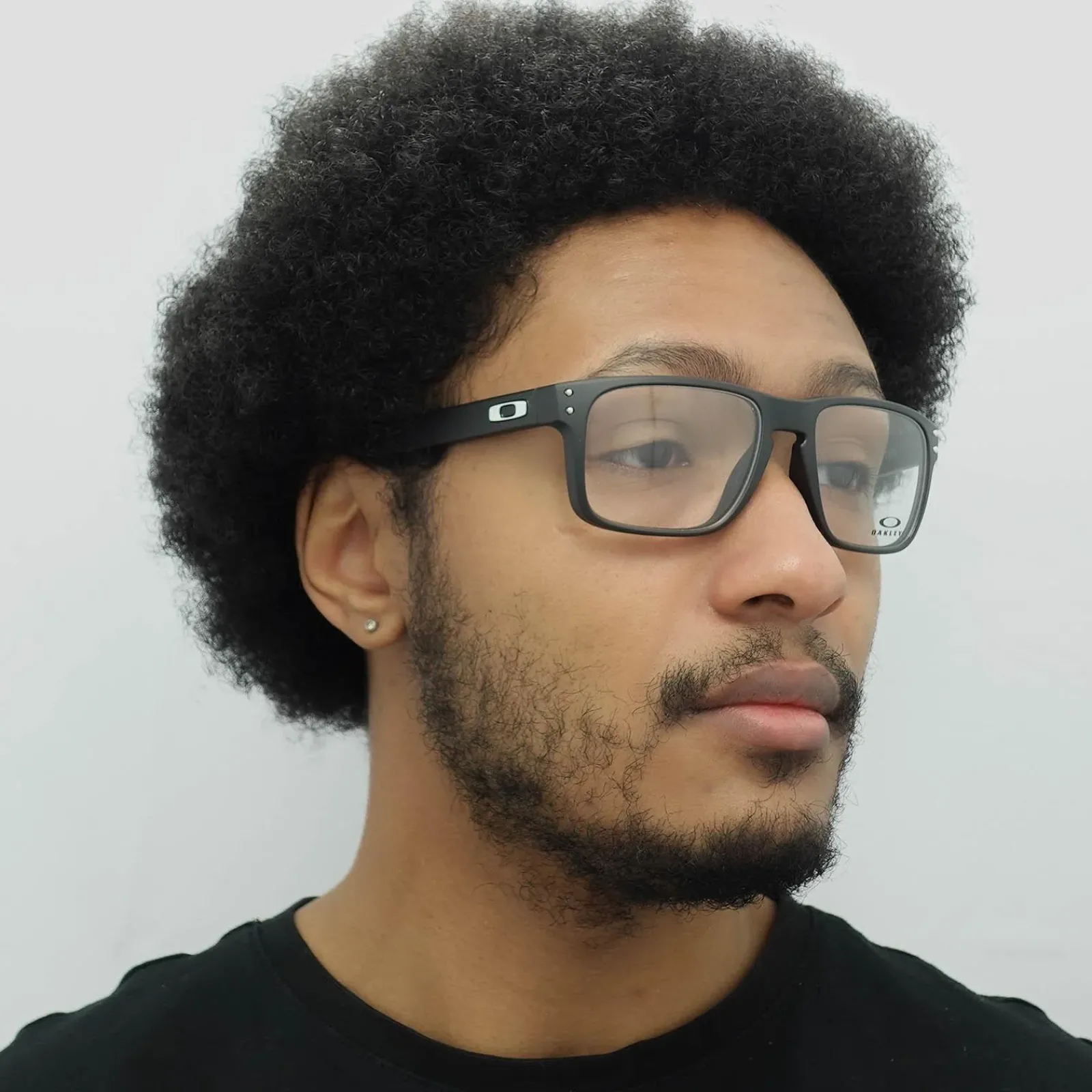 Oakley Square|Oakley^Glasses Frames OX8156 Holbrook 8156-01 Satin Black Men