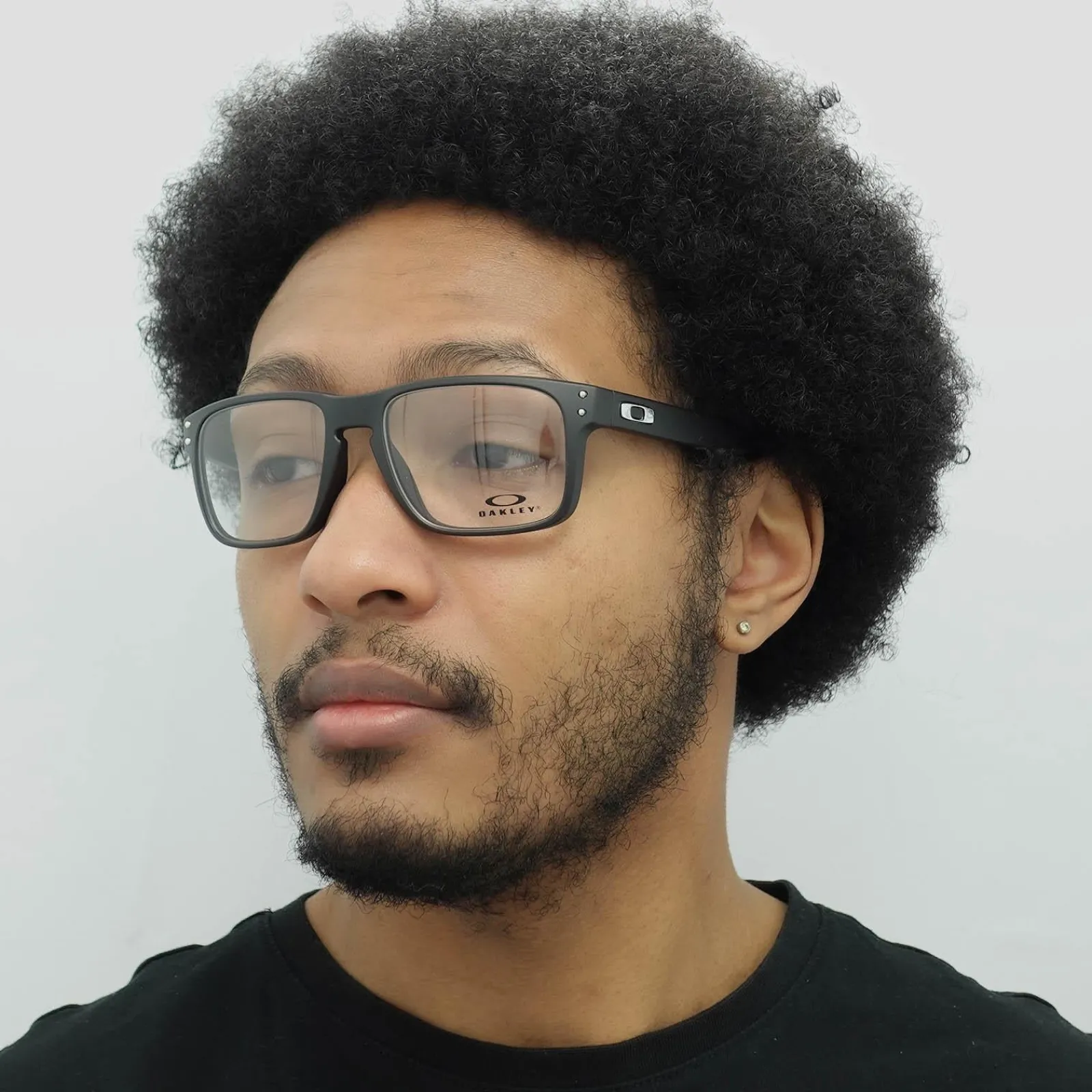 Oakley Square|Oakley^Glasses Frames OX8156 Holbrook 8156-01 Satin Black Men