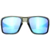 Oakley Polarised^Sunglasses Double Edge OO9380-06 Grey Smoke Prizm Sapphire Pola