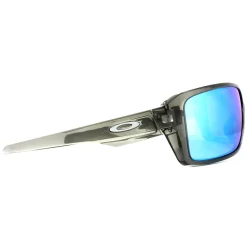 Oakley Polarised^Sunglasses Double Edge OO9380-06 Grey Smoke Prizm Sapphire Pola