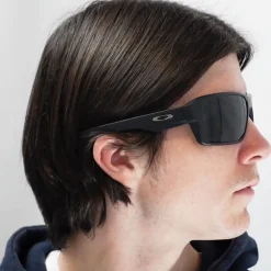 Oakley Oakley|Wrap^Sunglasses Double Edge OO9380-01 Matt Black Dark Grey