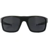 Oakley Oakley|Wrap^Sunglasses Drop Point OO9367-01 Matt Black Grey