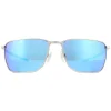 Oakley Oakley|Rectangle^Sunglasses Ejector OO4142-04 Satin Chrome Prizm Sapphire