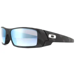Oakley Polarised^Sunglasses Gascan OO9014-81 Matte Black Camo Prizm Deep Water P