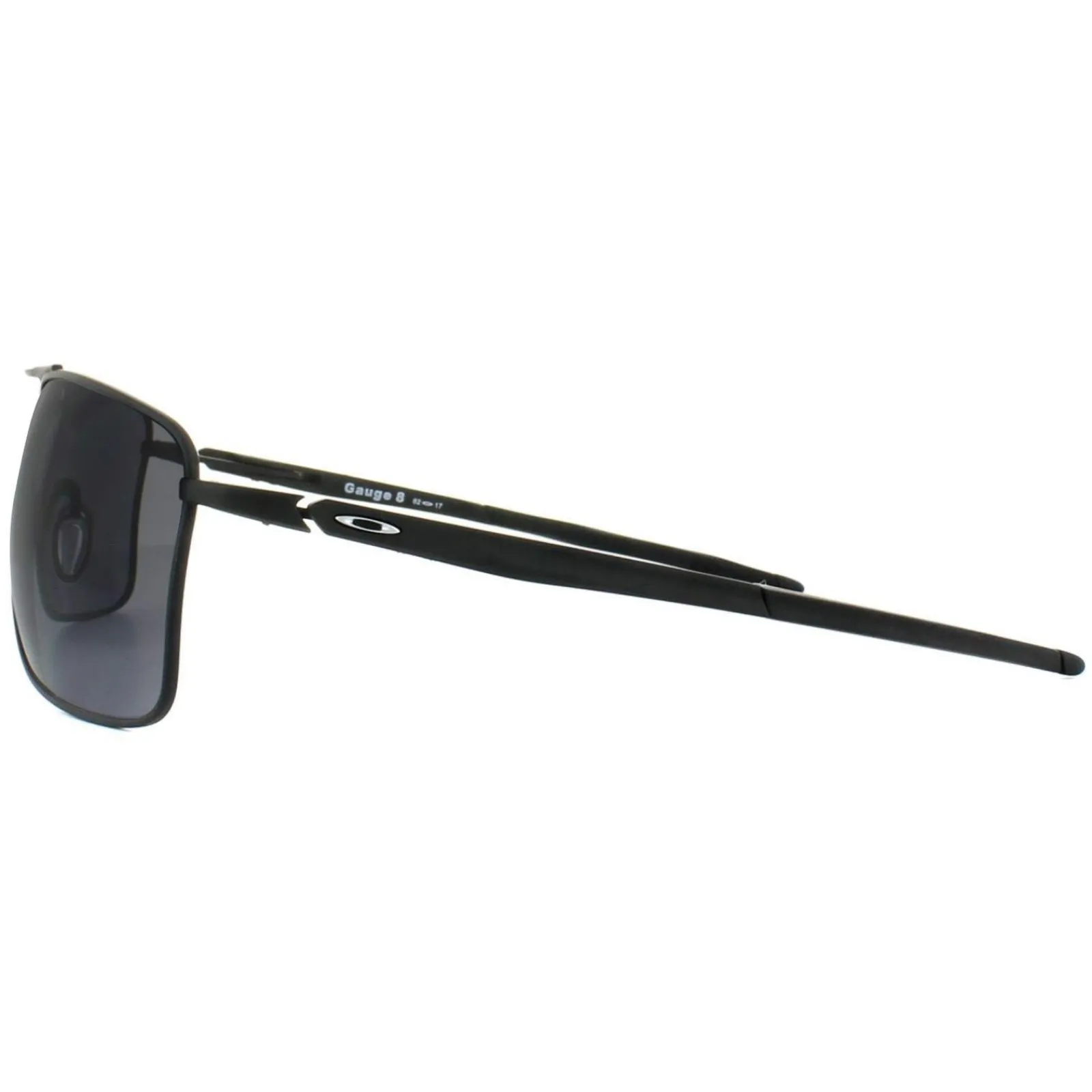 Oakley Oakley|Rectangle^Sunglasses Gauge 8 L OO4124-01 Matte Black Grey