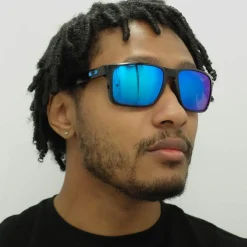Oakley Oakley|Square^Sunglasses Holbrook XL OO9417-03 Polished Black Prizm Sapphire