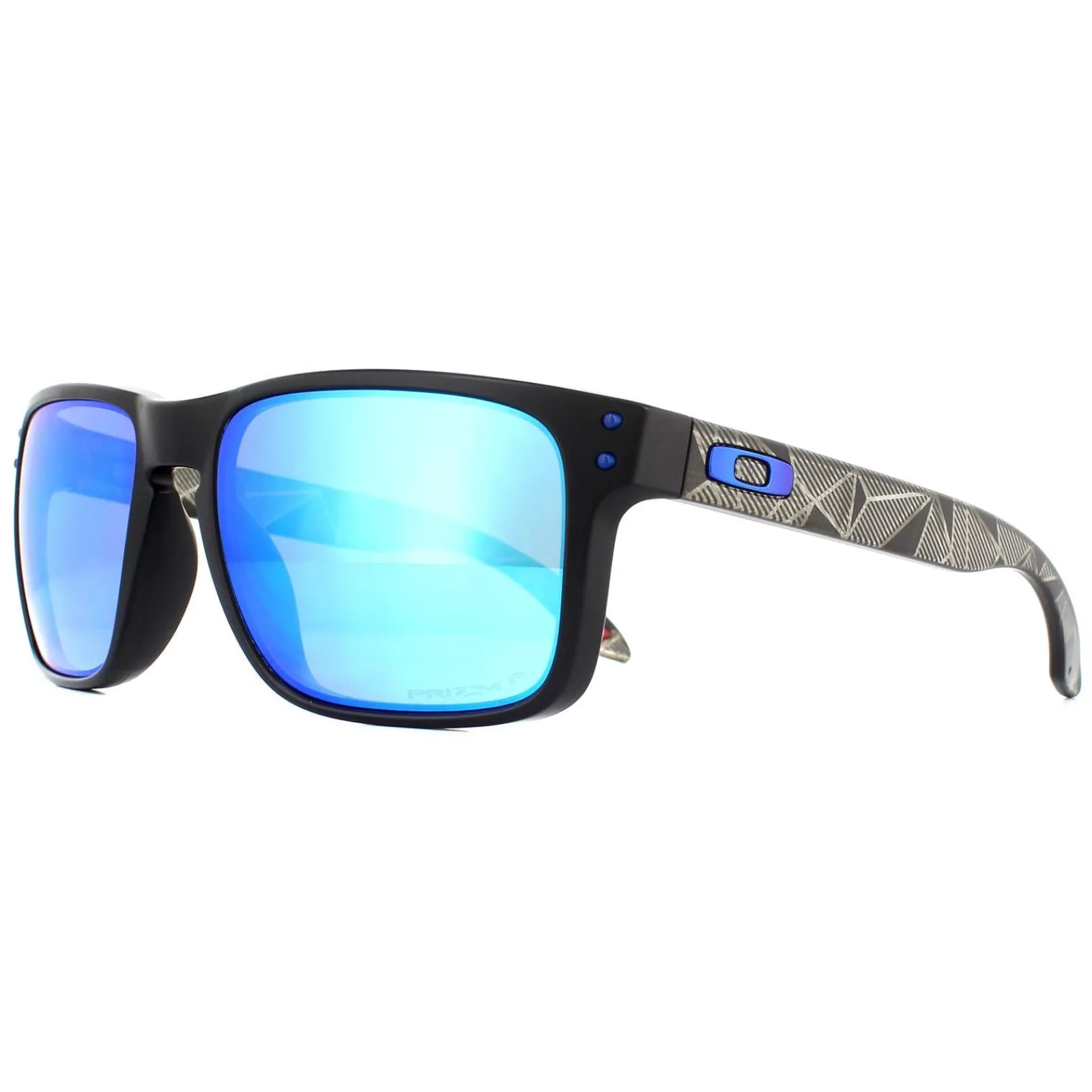 Oakley Polarised|Oakley^Sunglasses Holbrook OO9102-H0 Matte Black Prizmatic Prizm Sapph