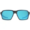Oakley Polarised^Sunglasses Parlay OO4143-05 Steel Prizm Sapphire Polarized