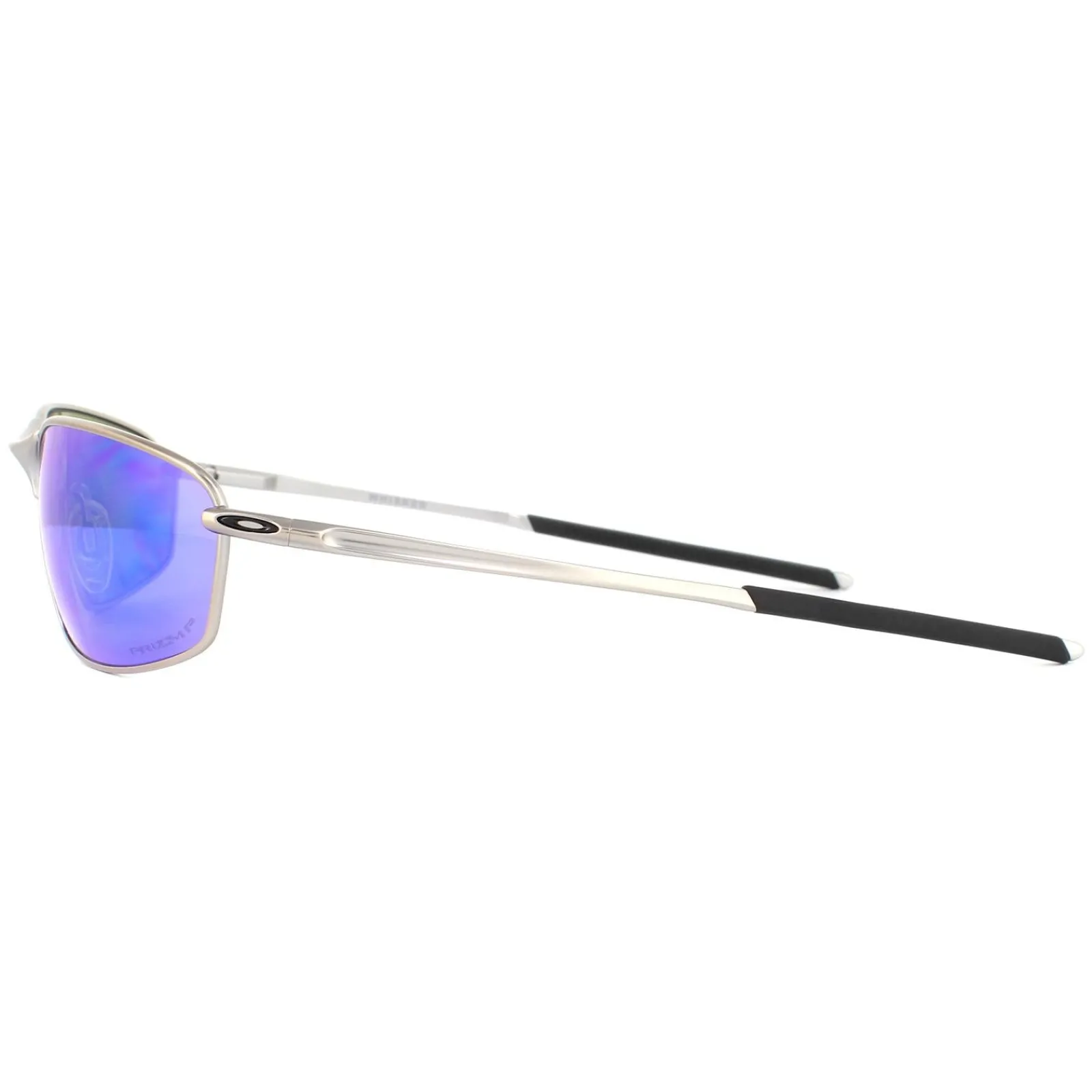 Oakley Polarised^Sunglasses Whisker OO4141-04 Satin Chrome Prizm Sapphire Iridiu