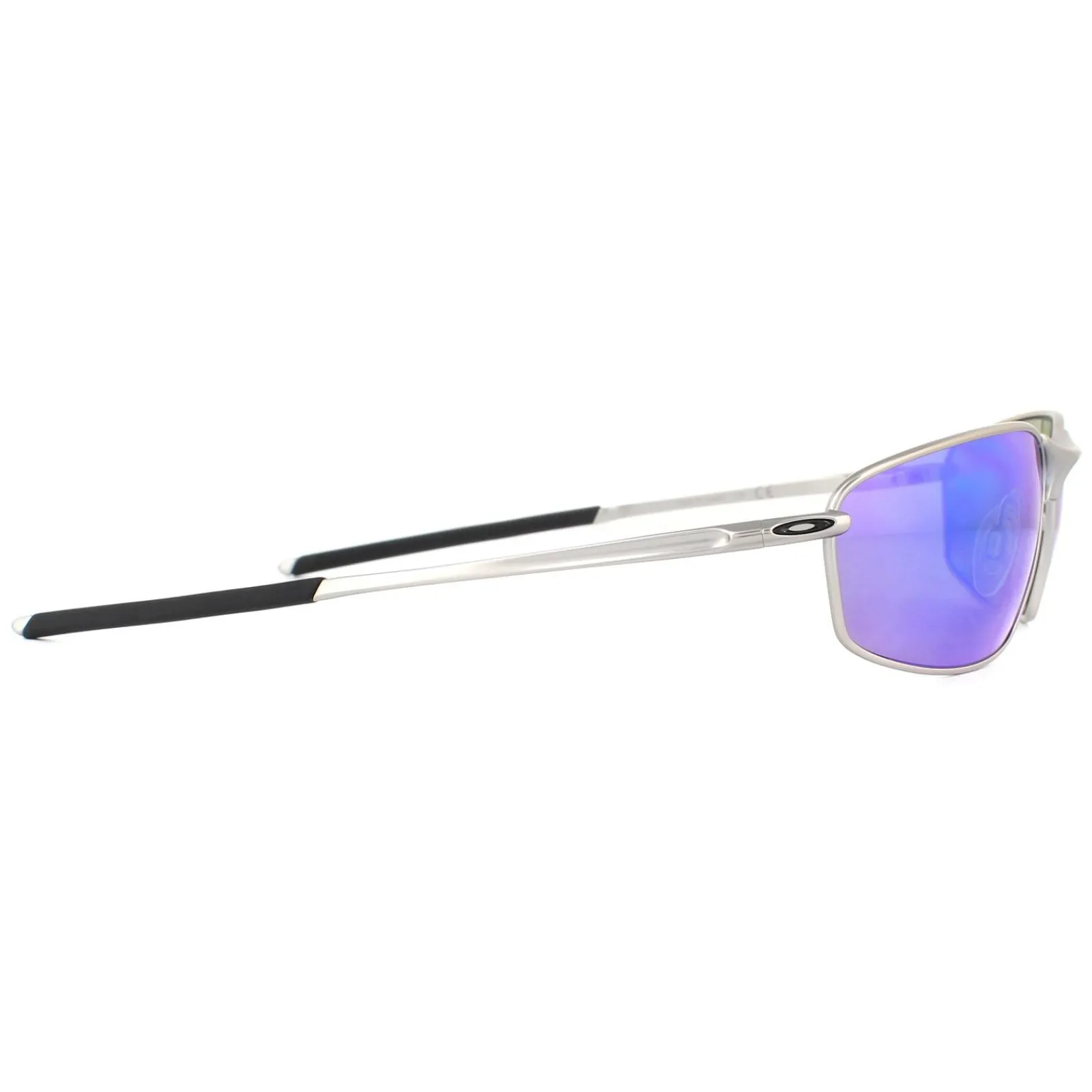 Oakley Polarised^Sunglasses Whisker OO4141-04 Satin Chrome Prizm Sapphire Iridiu