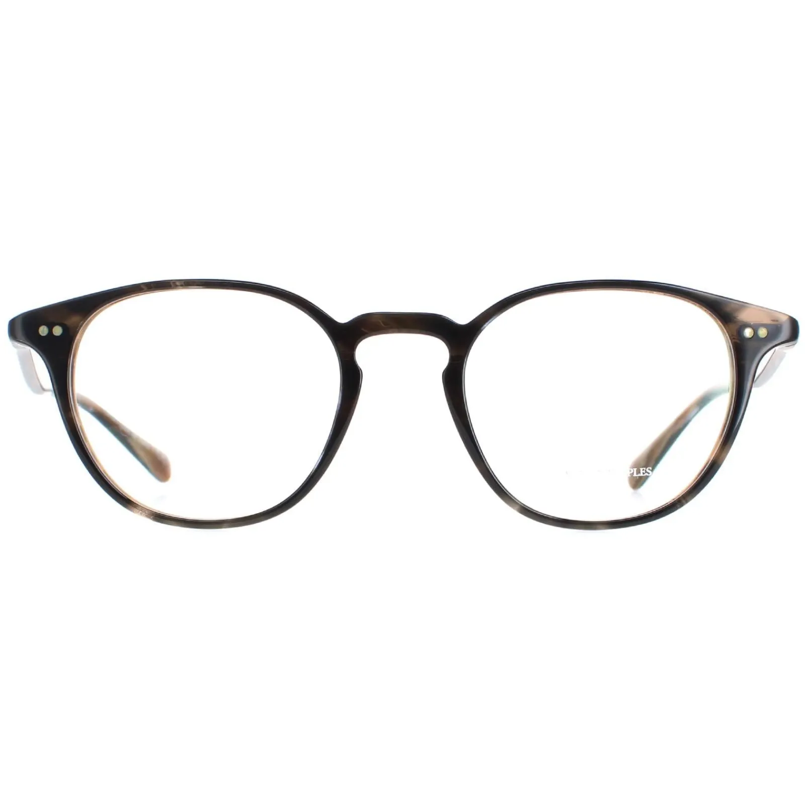 Oliver Peoples Round|Round^Glasses Frames OV5062 Emerson 1683 Navy Bark Brown Horn