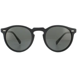 Oliver Peoples Polarised|Round^Sunglasses Gregory Peck OV5217S 1031P2 Semi Matte Black