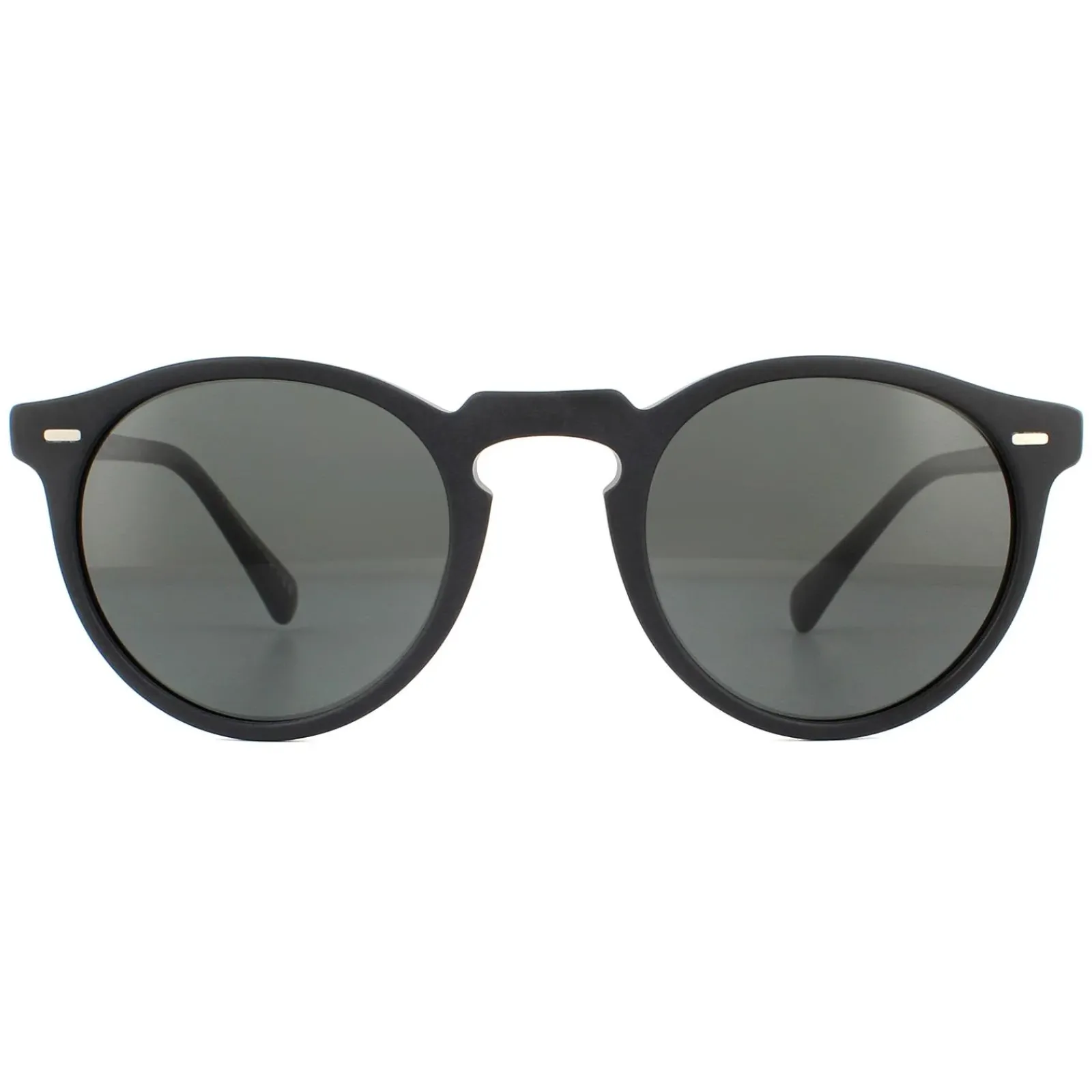 Oliver Peoples Polarised|Round^Sunglasses Gregory Peck OV5217S 1031P2 Semi Matte Black