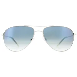 Oliver Peoples Aviator|Oliver Peoples^Sunglasses Benedict 1002 5241/3F Silver Chrome Sapphire