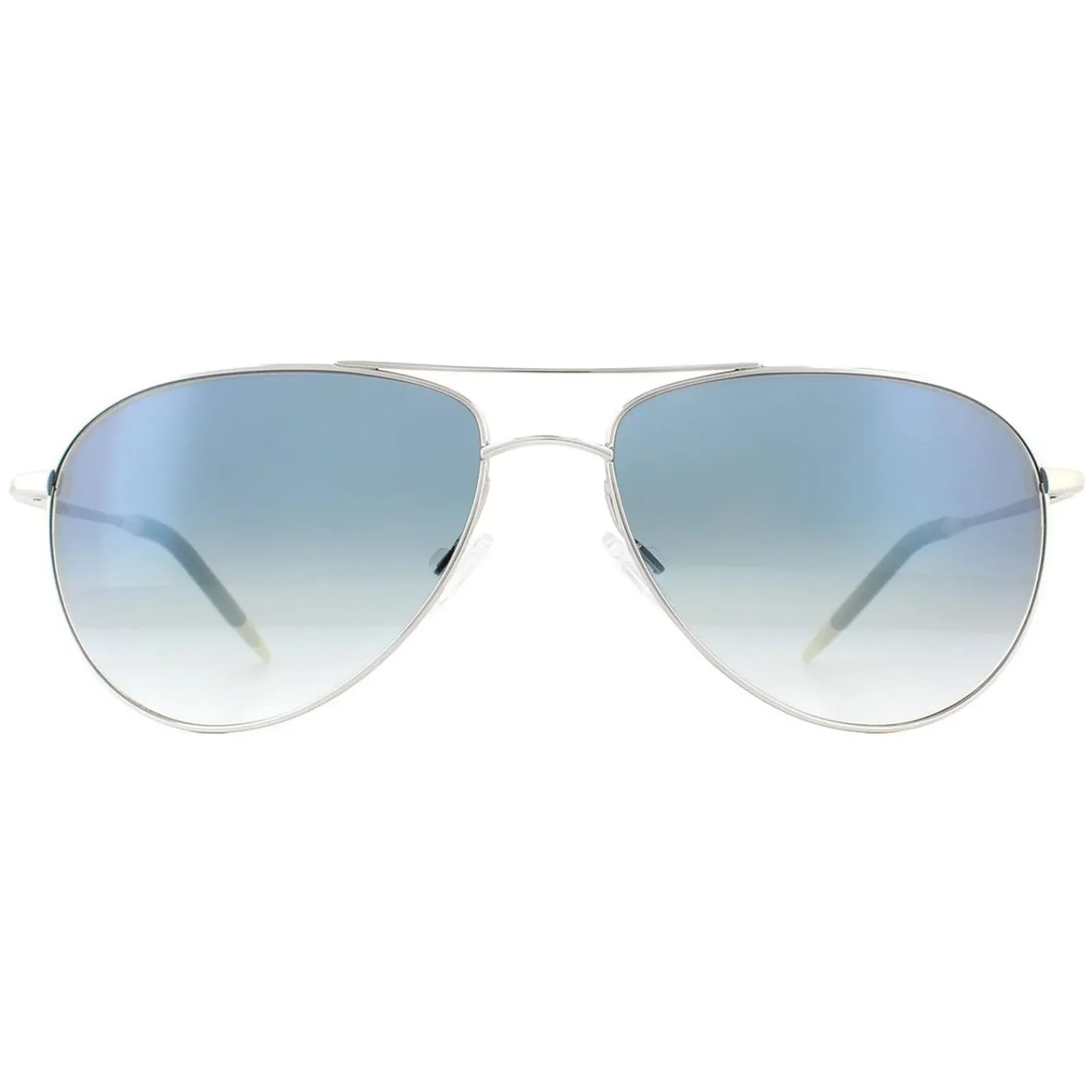 Oliver Peoples Aviator|Oliver Peoples^Sunglasses Benedict 1002 5241/3F Silver Chrome Sapphire