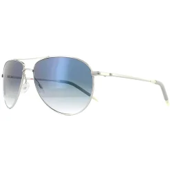 Oliver Peoples Aviator|Oliver Peoples^Sunglasses Benedict 1002 5241/3F Silver Chrome Sapphire