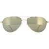 Oliver Peoples Aviator|Aviator^Sunglasses Benedict 1002 5264O9 18K Gold Plated G15 Gol