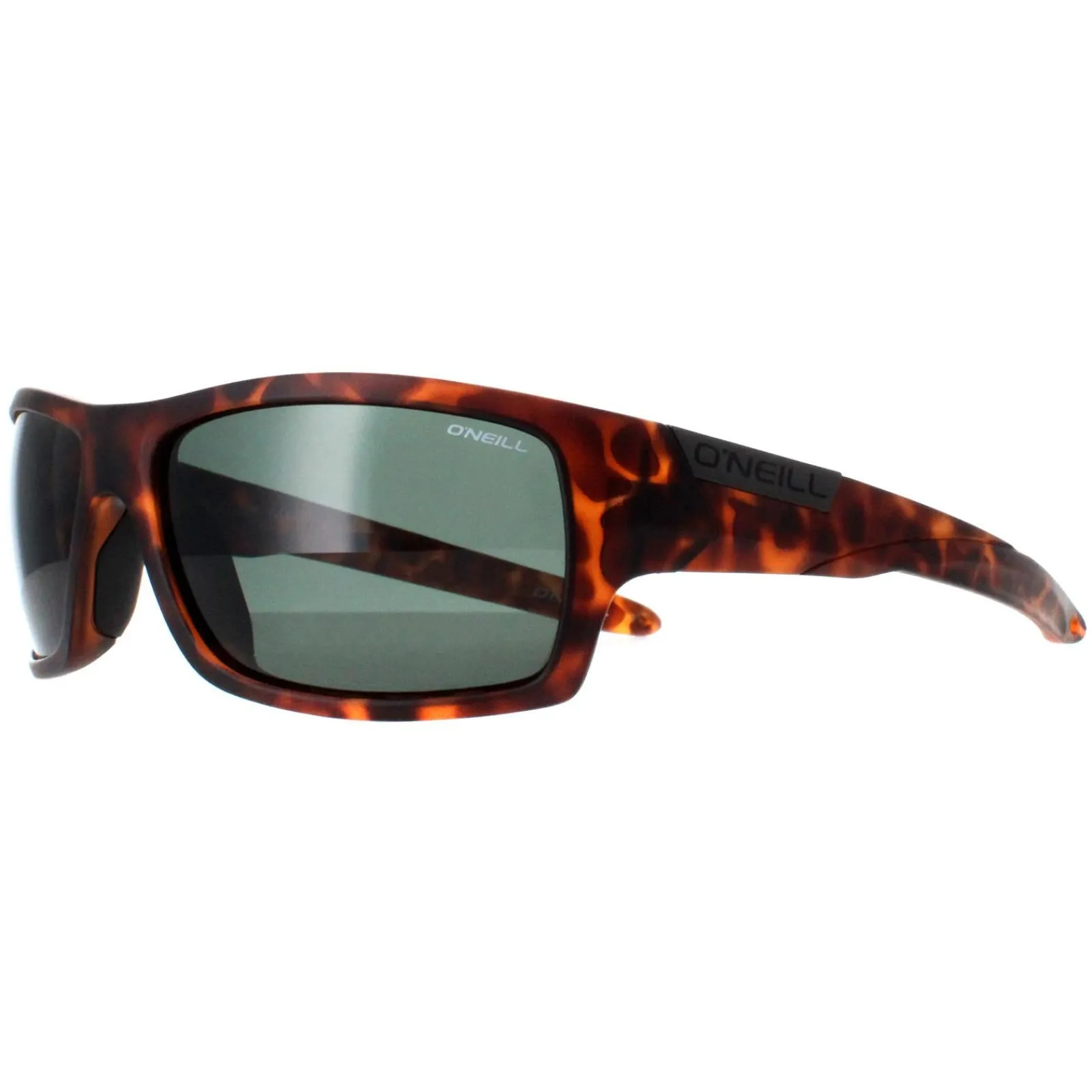 O'Neill Polarised|Wrap^O'Neill Sunglasses Barrel 122P Matte Tortoise Solid Green Polarized