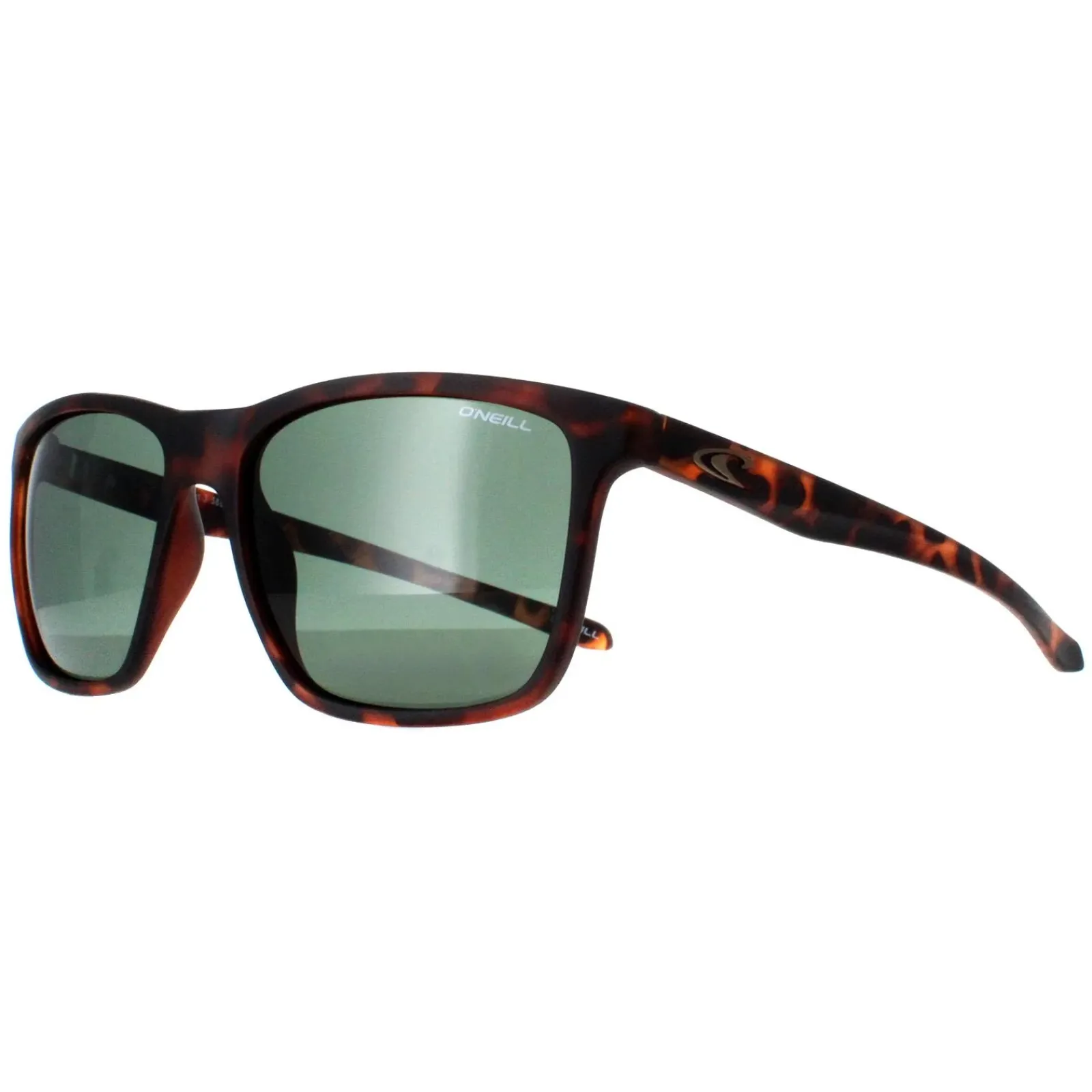 O'Neill Polarised|Square^O'Neill Sunglasses ONS-9005 102P Matte Tortoise Green Polarized