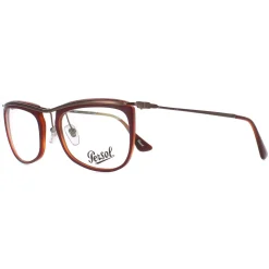 Persol Square^Glasses Frames PO3083V 1006 Bordeaux Red 53mm Womens