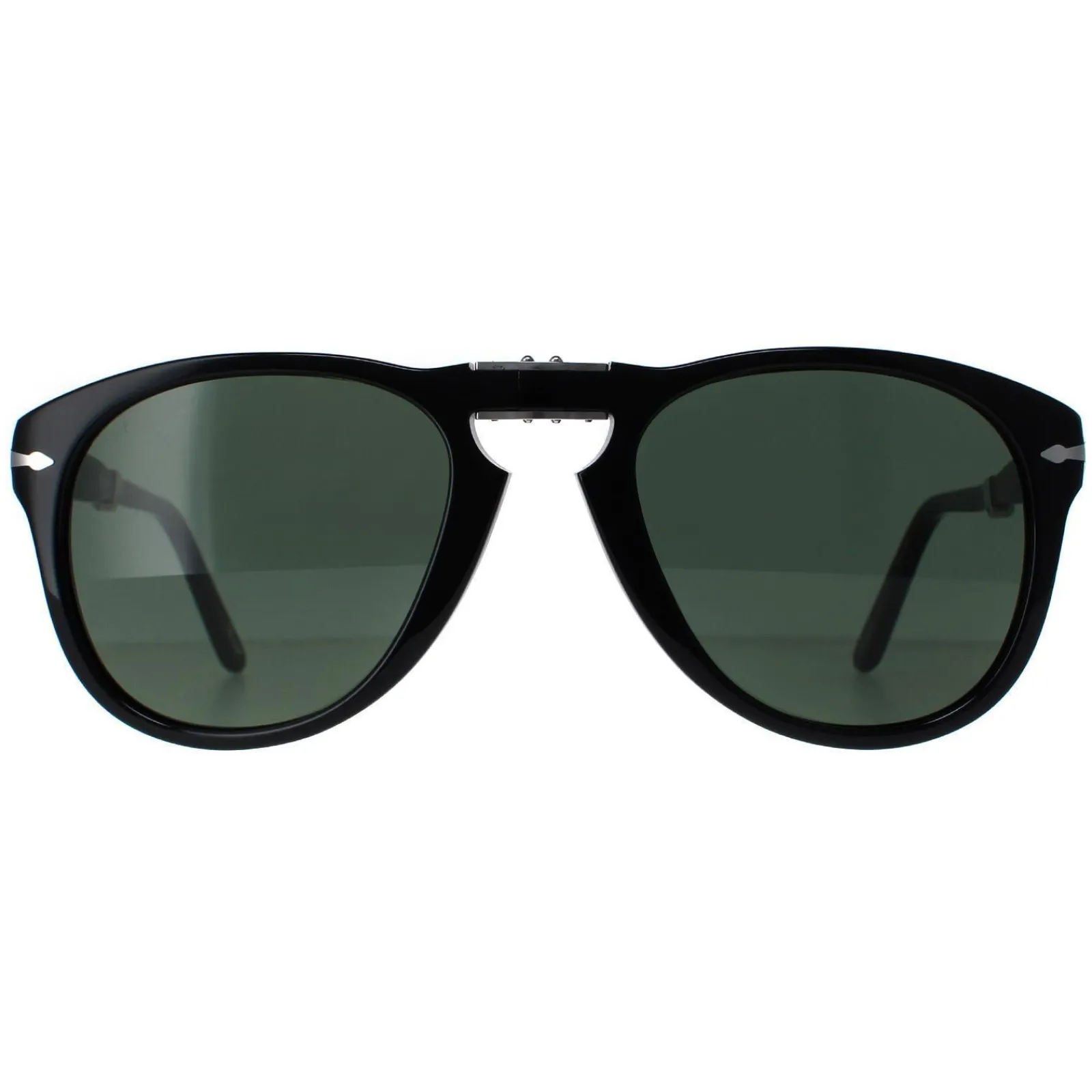 Persol Persol|Round^Sunglasses PO0714 95/31 Black Green Folding 54mm