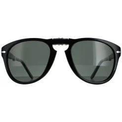 Persol Persol|Polarised^Sunglasses PO0714 95/58 Black Green Polarized Folding 54mm