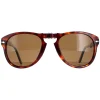 Persol Polarised^Sunglasses PO0714 24/57 Havana Brown Polarized Folding 54mm