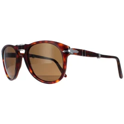 Persol Polarised^Sunglasses PO0714 24/57 Havana Brown Polarized Folding 54mm
