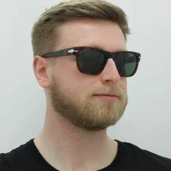 Persol Rectangle^Sunglasses PO3269S 24/31 Havana Green