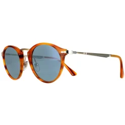 Persol Persol|Round^Sunglasses PO3166S 960/56 Striped Brown Light Blue