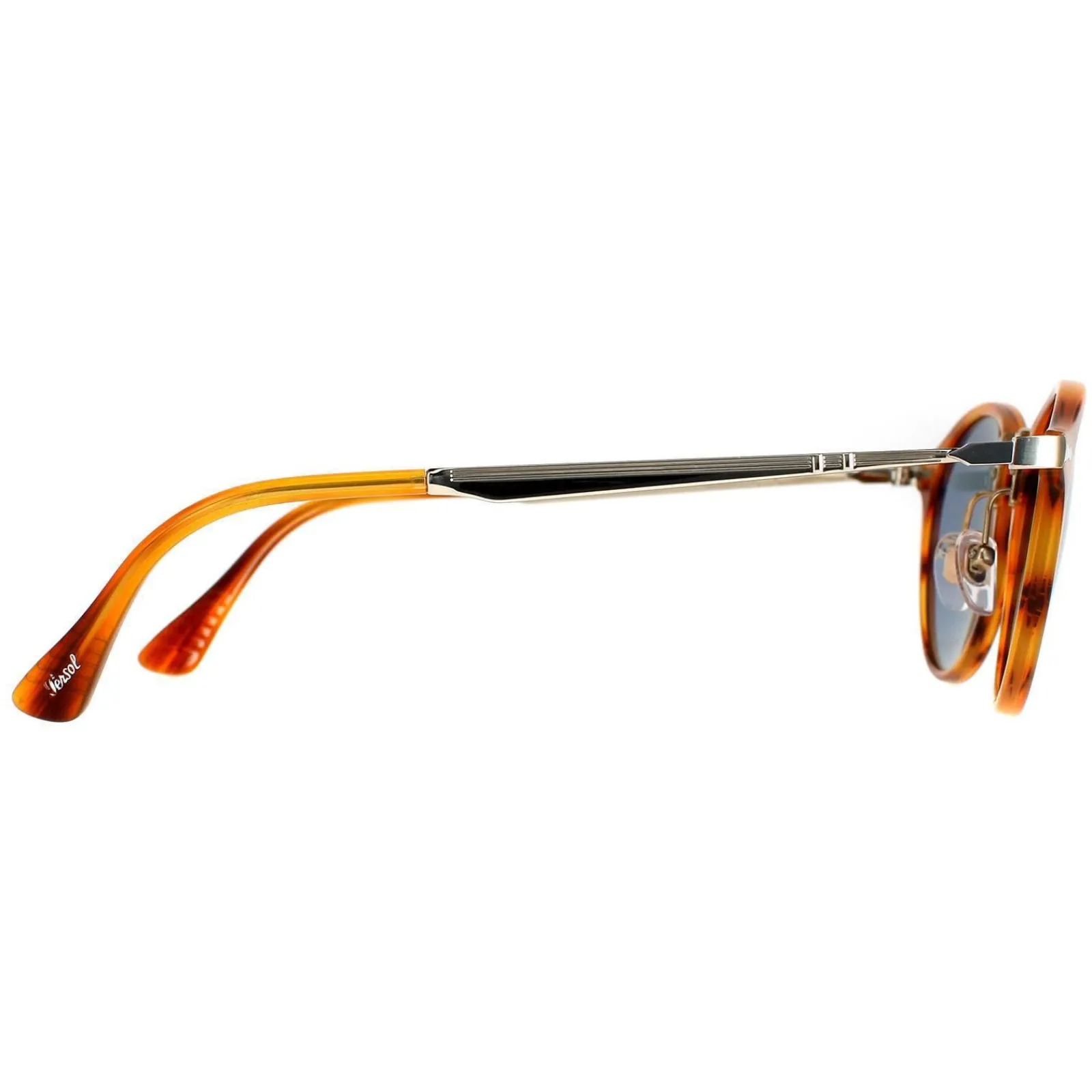 Persol Persol|Round^Sunglasses PO3166S 960/56 Striped Brown Light Blue
