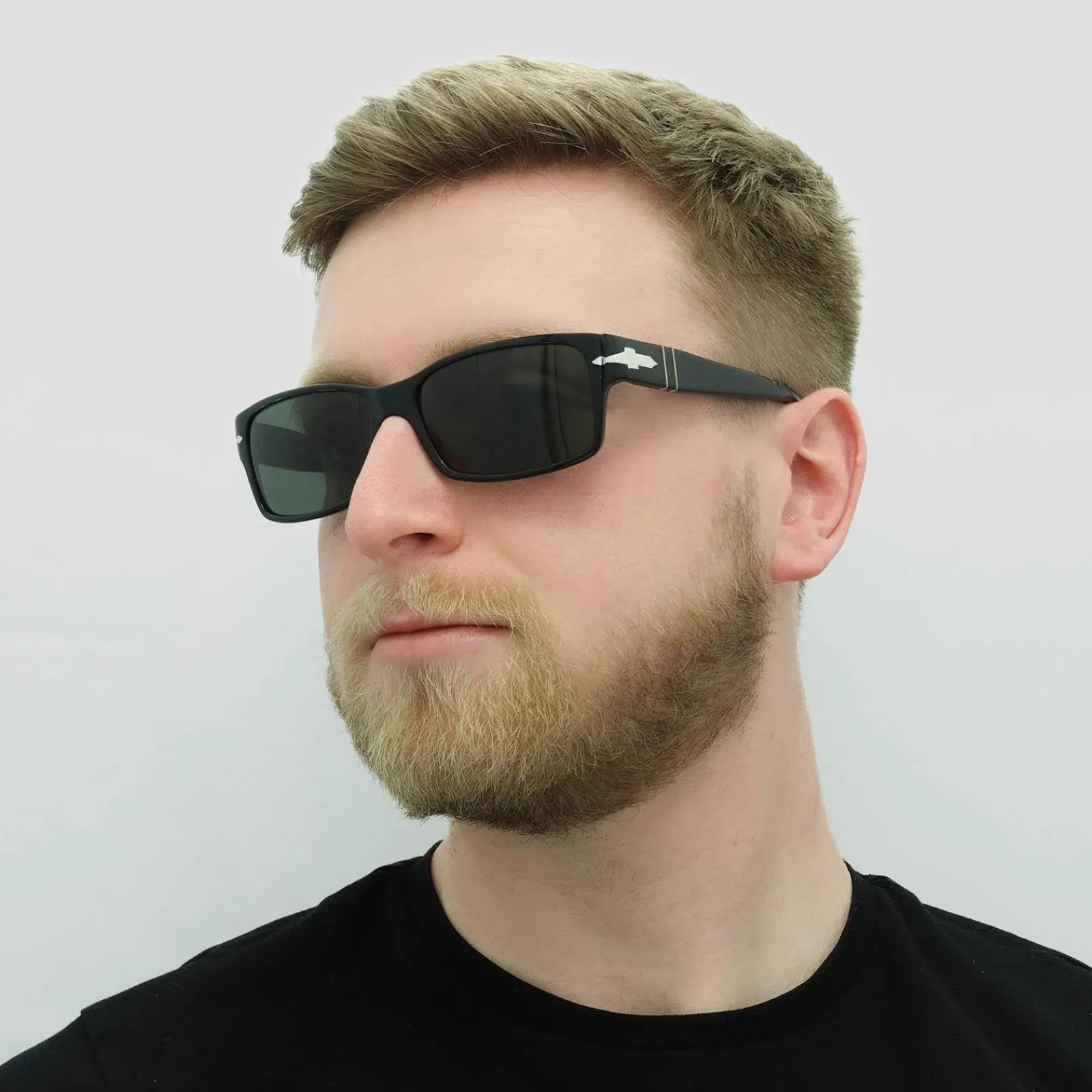 Persol Polarised^Sunglasses 2803S 95/58 Black Green Polarized