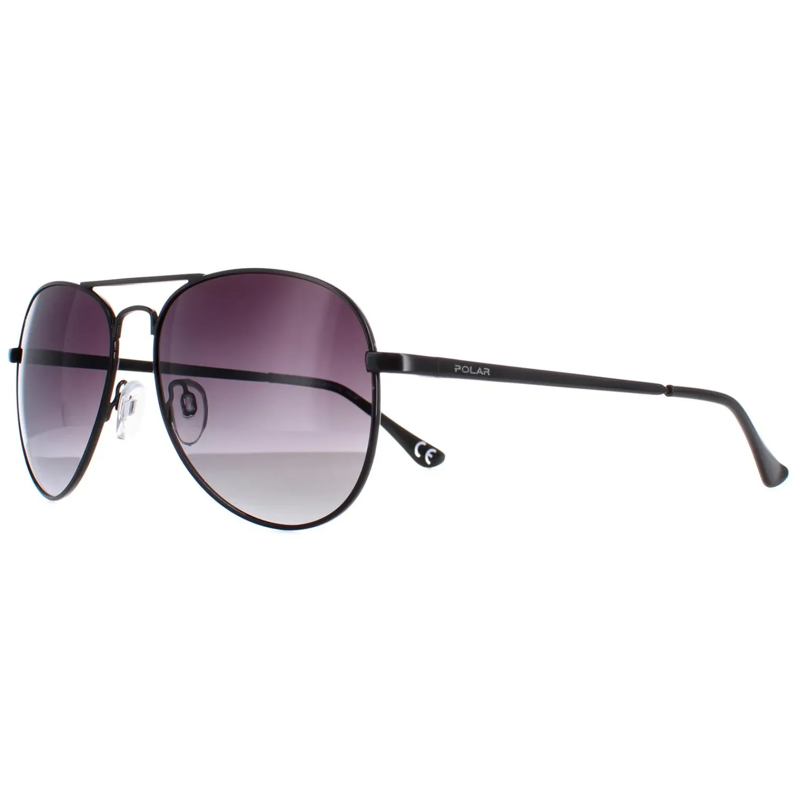 Polar Aviator^Sunglasses 664 Col.77 Metallized Black Smoke Gradient