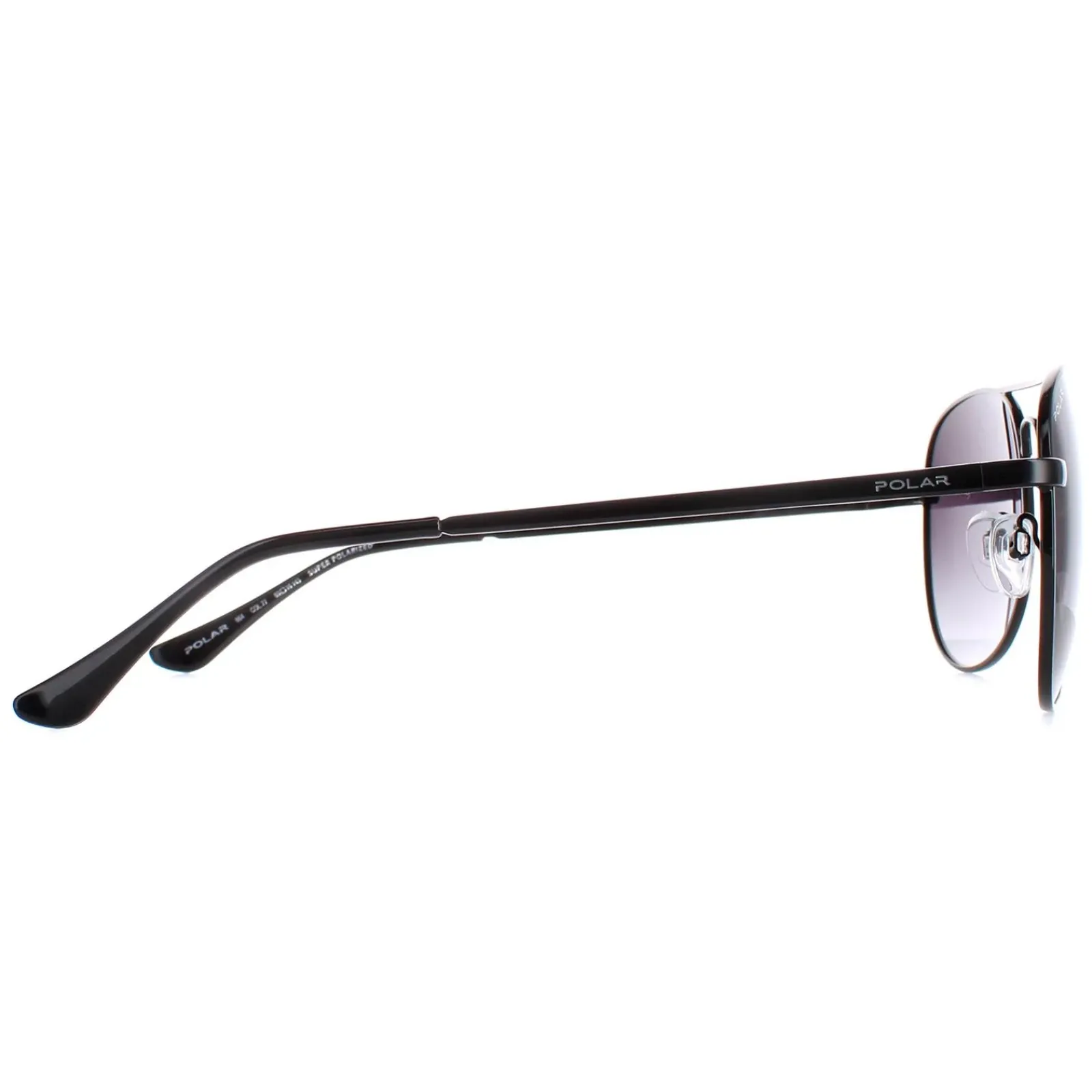 Polar Aviator^Sunglasses 664 Col.77 Metallized Black Smoke Gradient