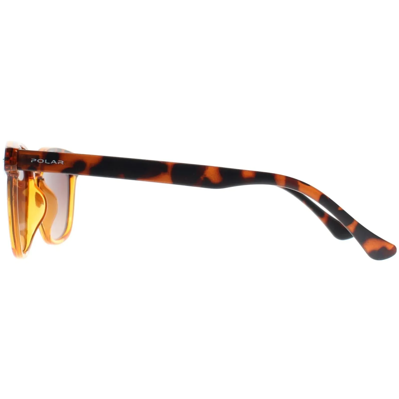 Polar Polarised|Rectangle^Sunglasses 362 COL.431 Shiny Crystal Honey Havana Brown ize