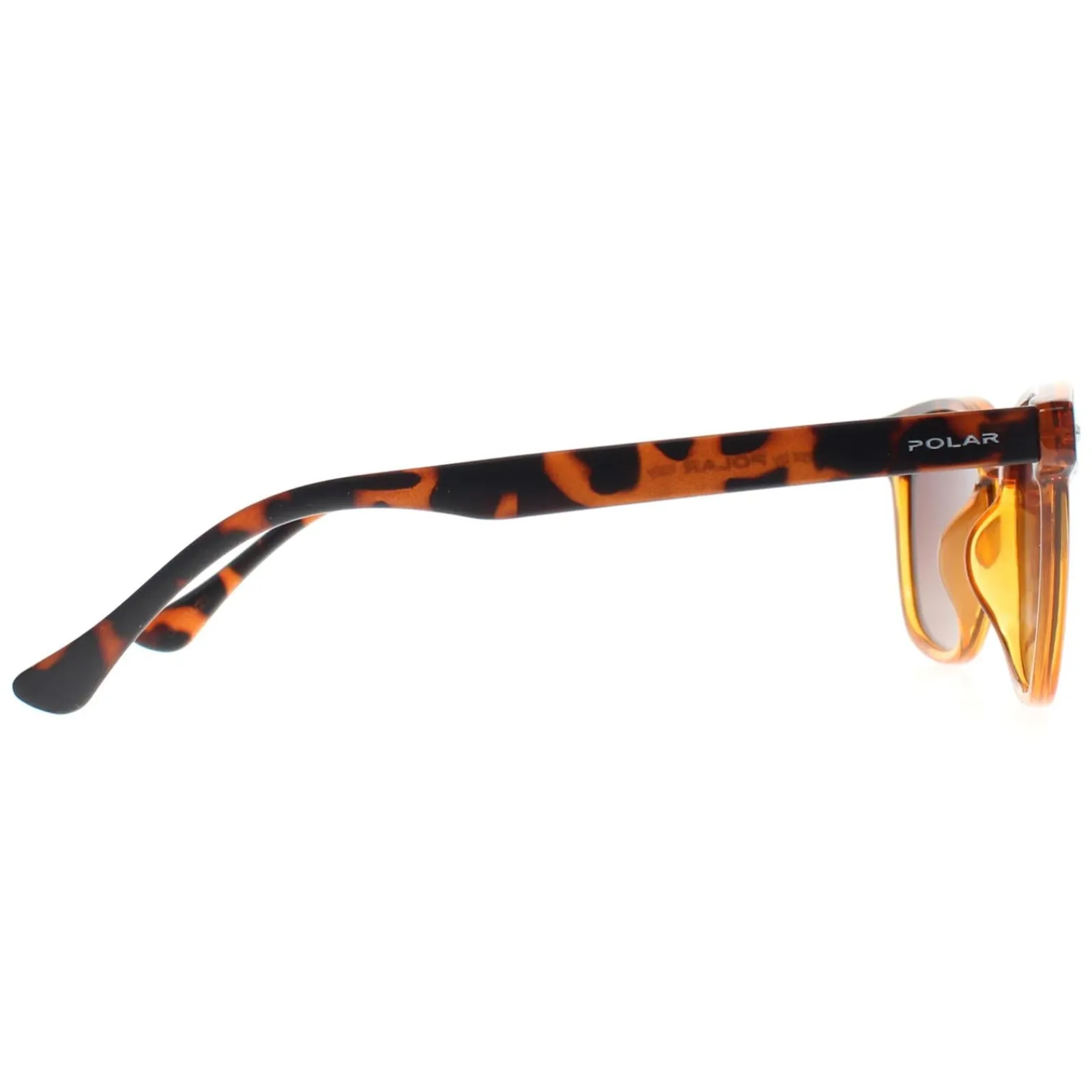 Polar Polarised|Rectangle^Sunglasses 362 COL.431 Shiny Crystal Honey Havana Brown ize