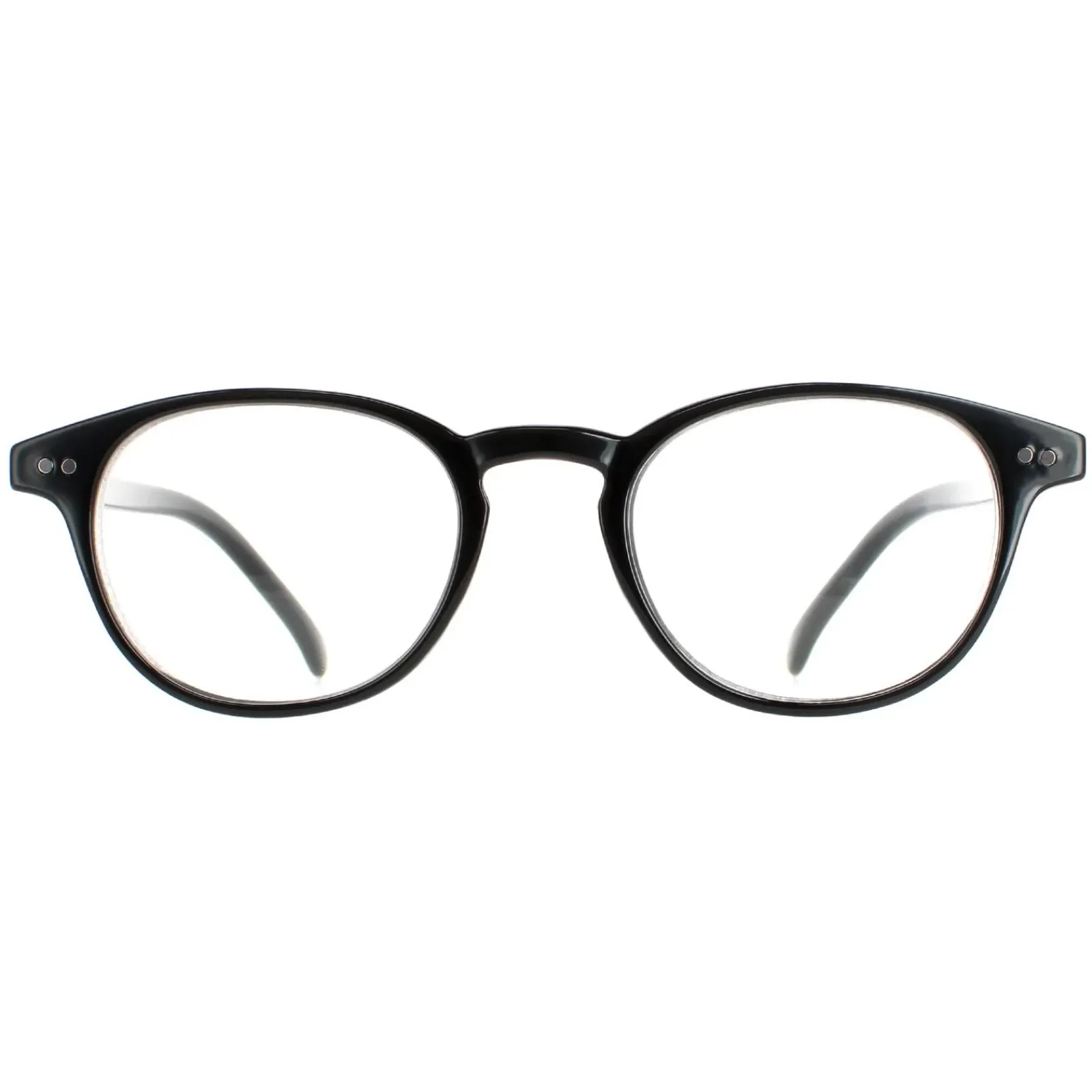 Polaroid Oval|Polaroid^Glasses Frames PLD 0008/R/CH Readers D28 Shiny Black Men Wome