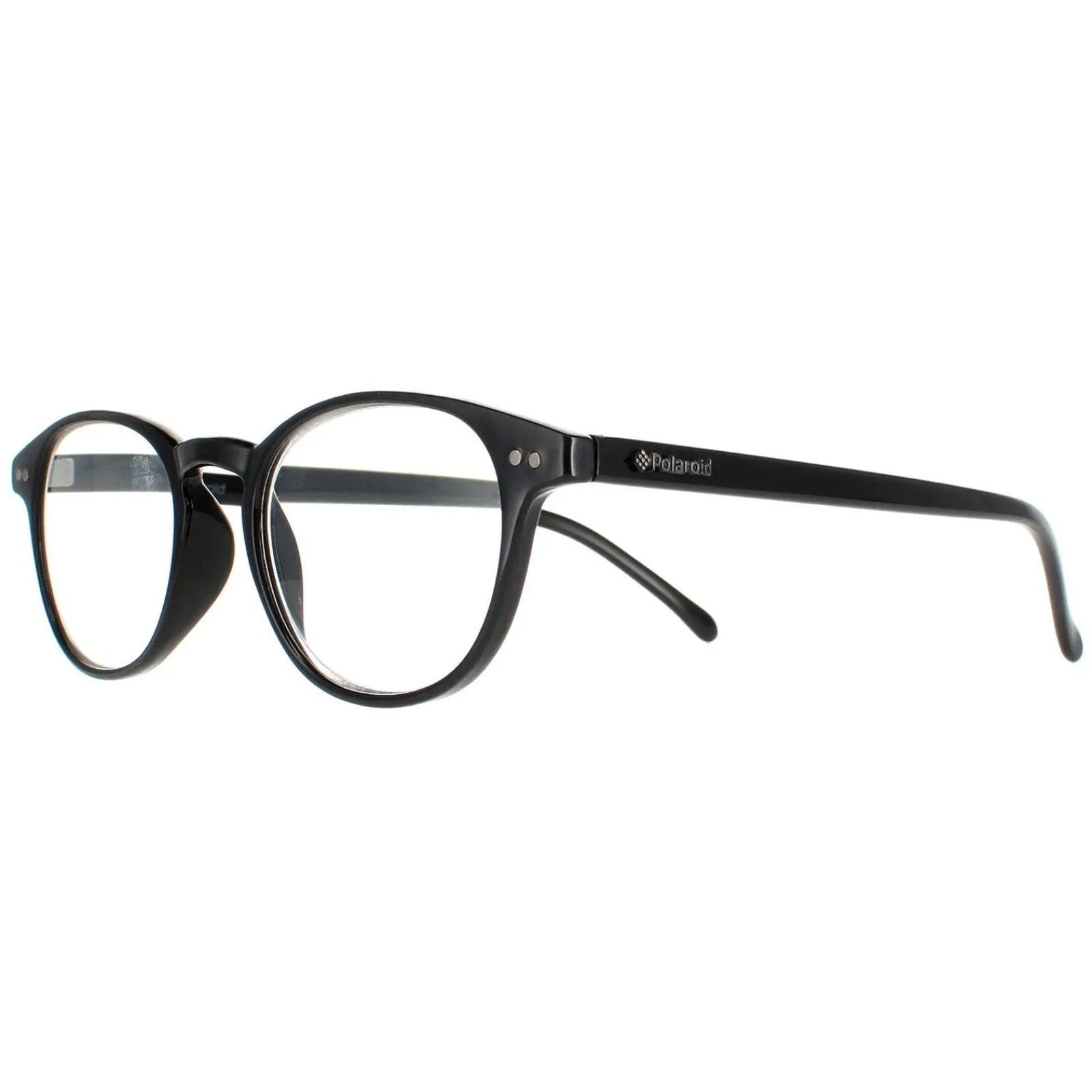 Polaroid Oval|Polaroid^Glasses Frames PLD 0008/R/CH Readers D28 Shiny Black Men Wome