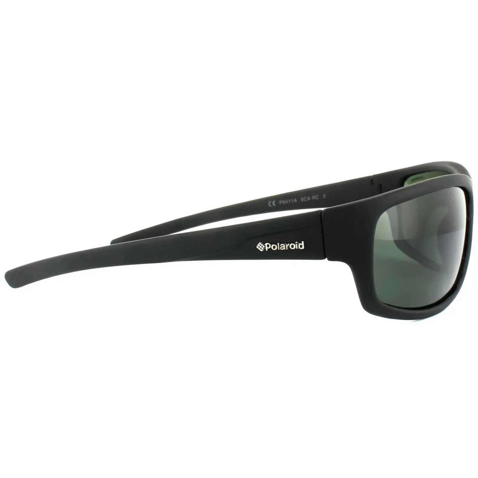 Polaroid Sport Polarised|Wrap^Sunglasses P8411 9CA RC Black Green Polarized