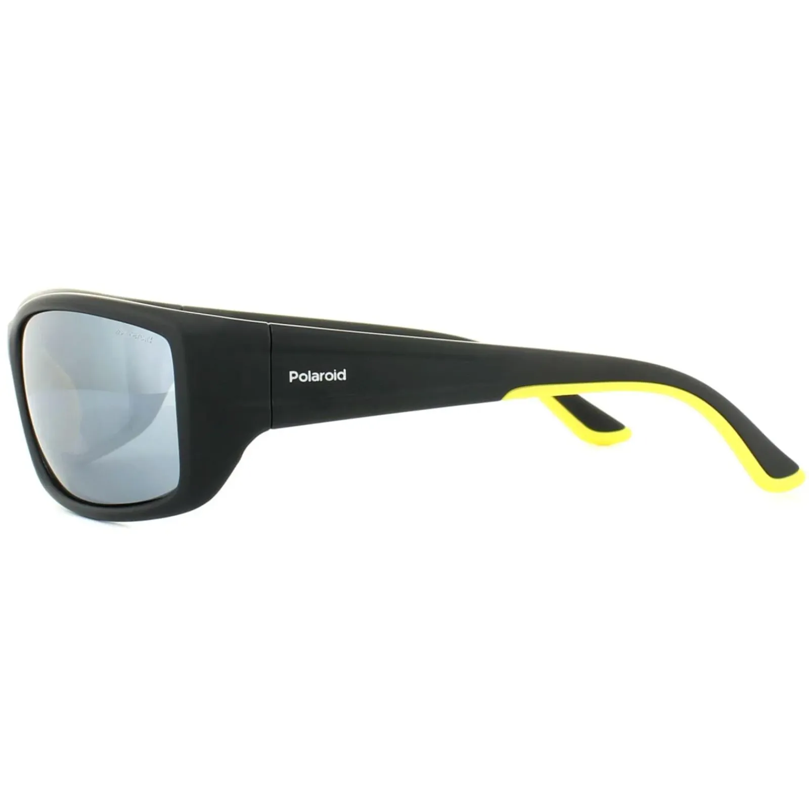 Polaroid Sport Polarised|Wrap^Sunglasses PLD 7011/S 71C EX Black Yellow Grey Silver M