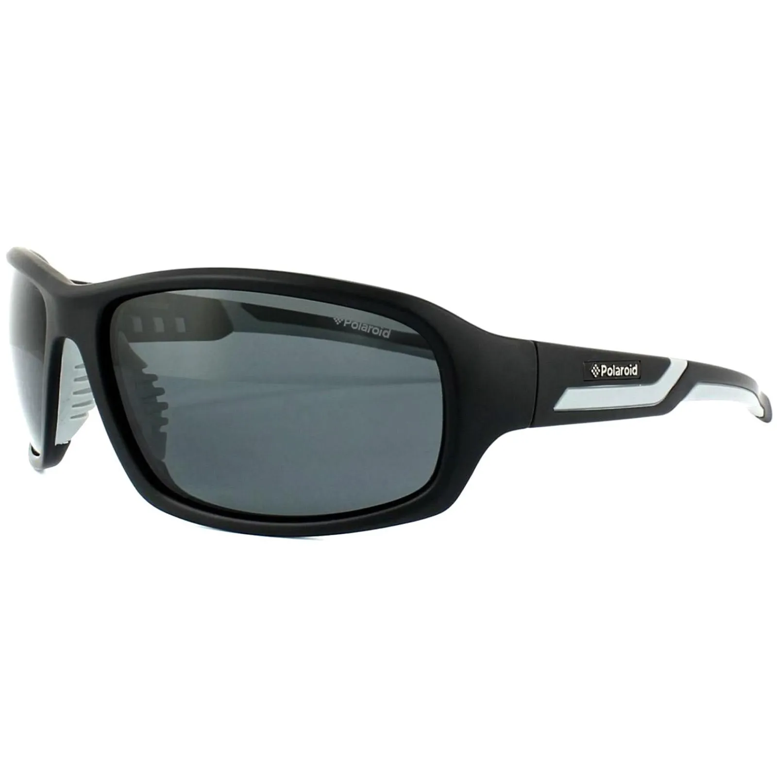 Polaroid Sport Polarised|Wrap^Sunglasses P7406 08A Y2 Black & Grey Grey Polarized